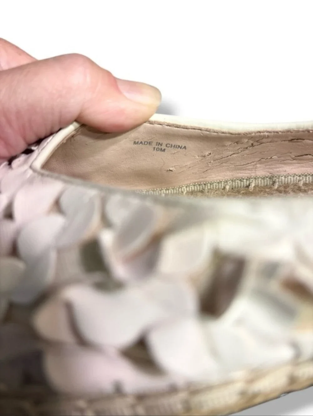 AVEC LES FILLES Gisella Blush Pink Espadrilles Flats Size 10